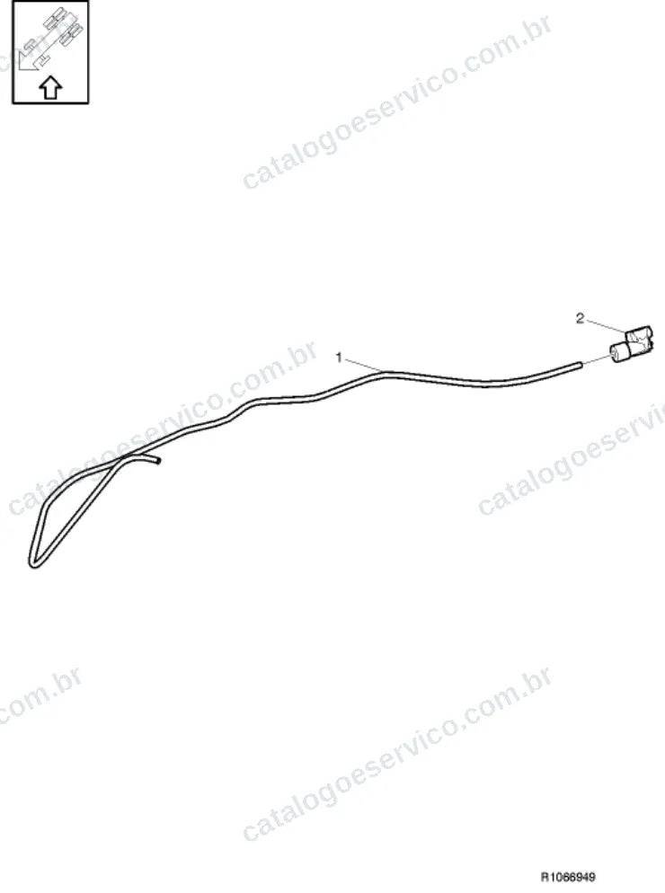 Vista explodida – freio – Catálogo de Peças Volvo FHL3B62R (FH4)
