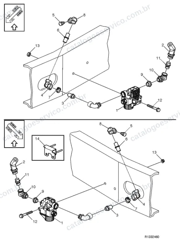 Vista explodida – freio – Catálogo de Peças Volvo FL (3)