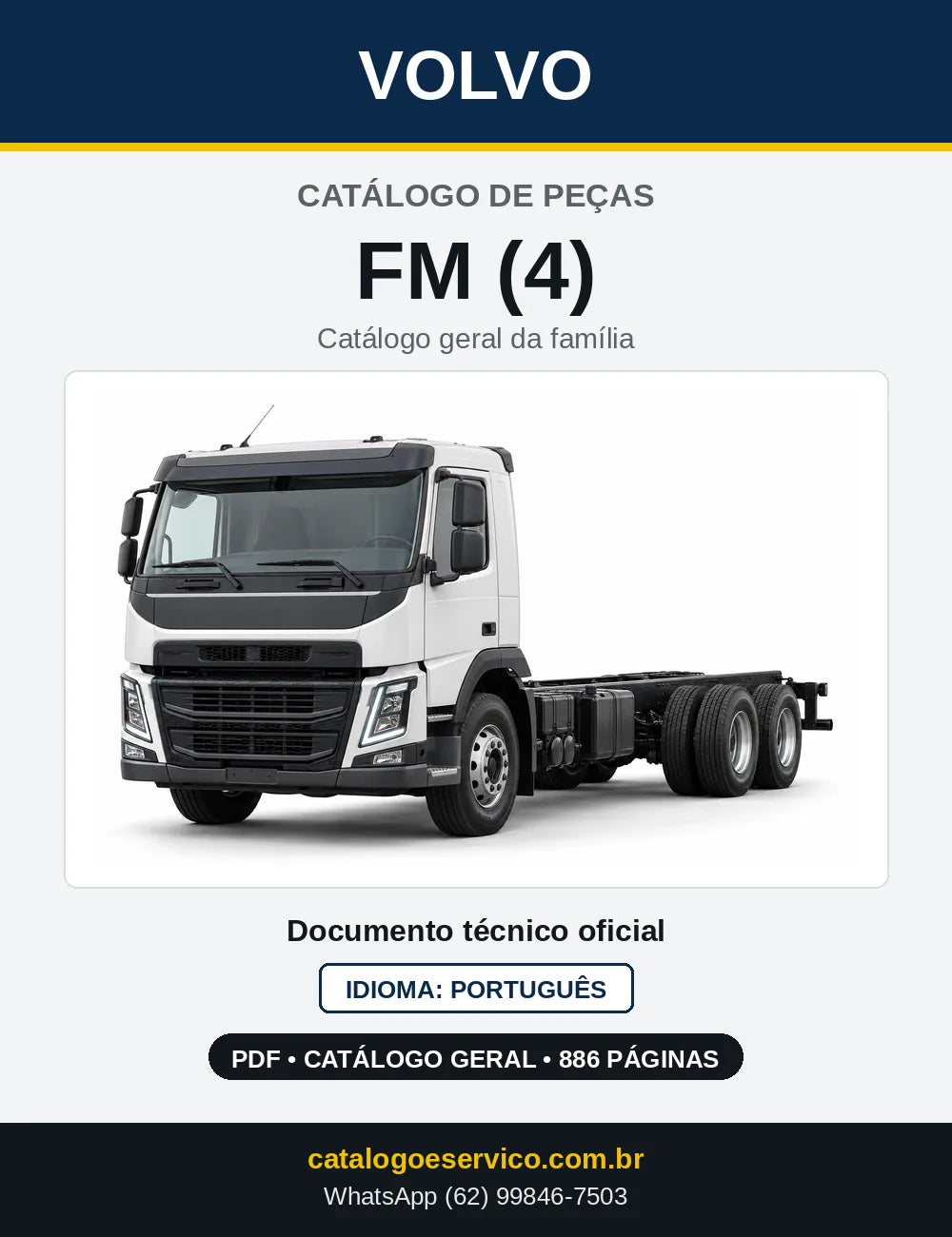 Capa do Catálogo de Peças Volvo FM (4) – caminhão