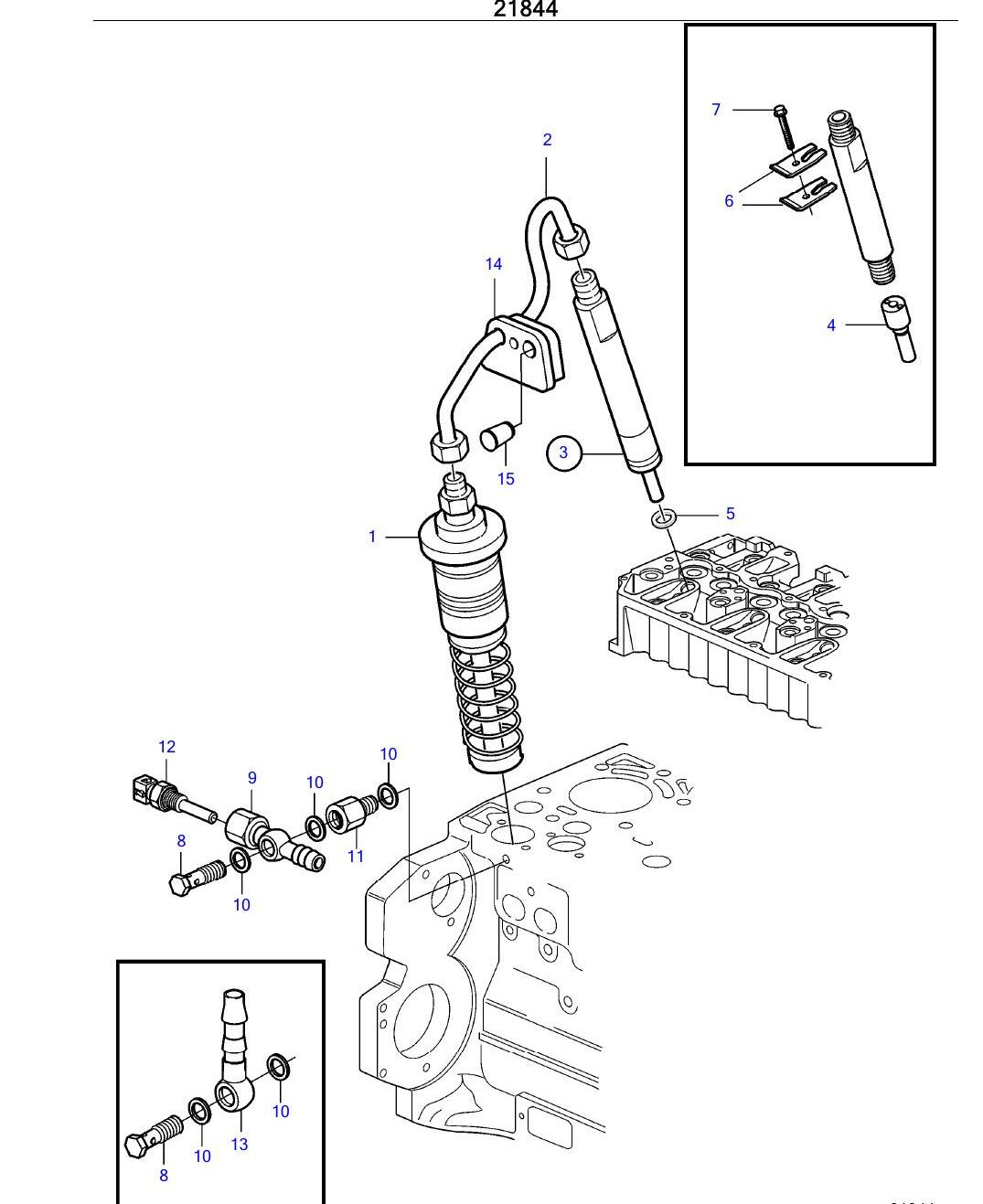 Catálogo de Peças Volvo Penta TAD520GE a TAD733GE Motor (Grupo Gerador) - página estratégica 1