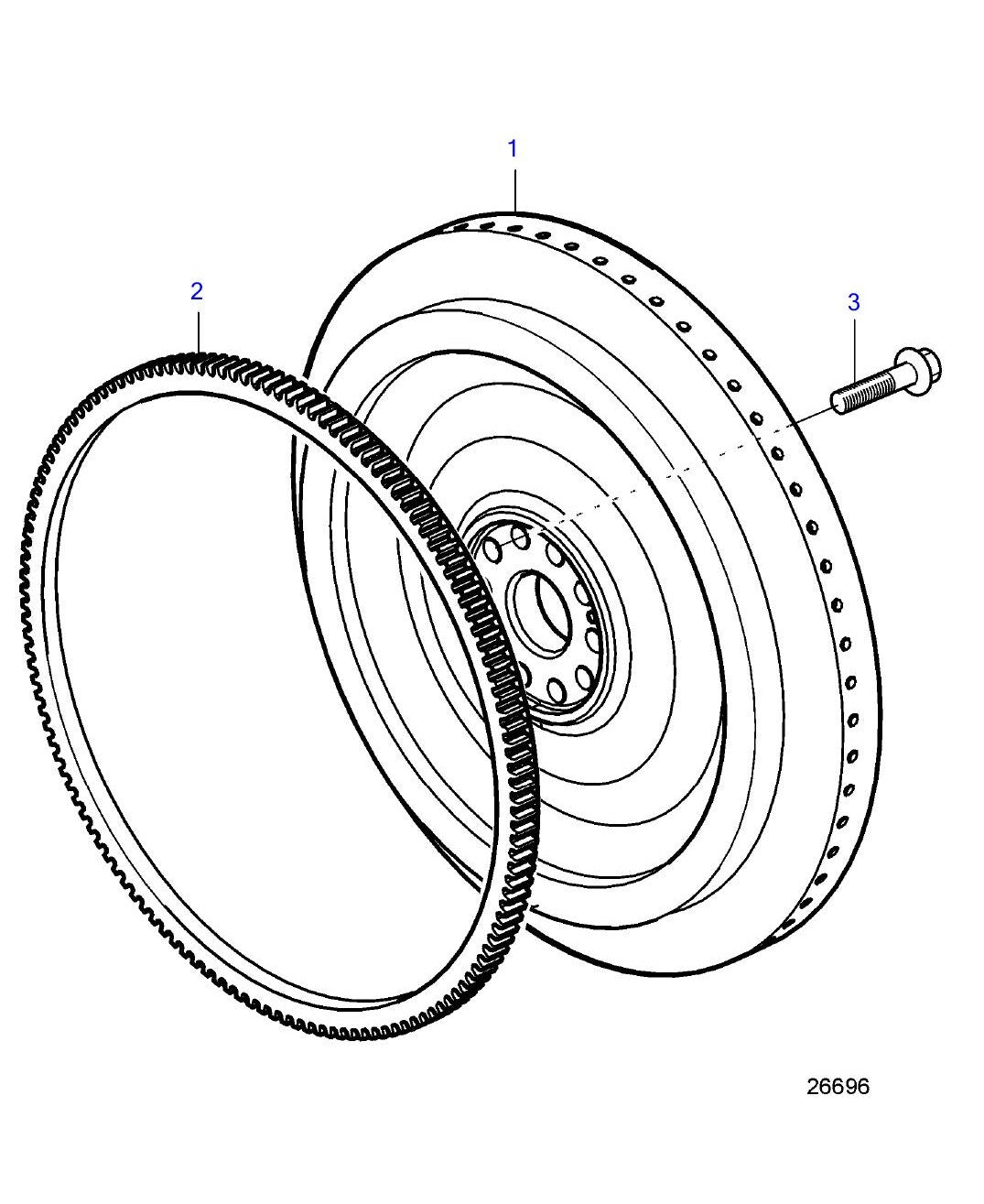 Catálogo de Peças Volvo Penta TAD840VE a TAD853VE e TAD840GE Motor Industrial - página estratégica 1