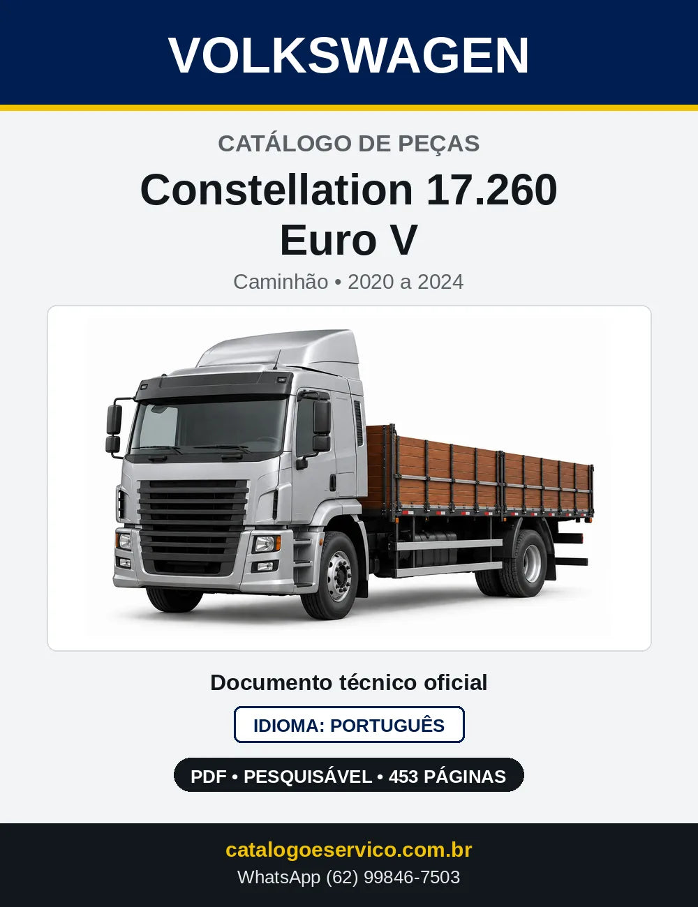 Catálogo de Peças VW Constellation 17.260 Euro V (2020 a 2024) — capa