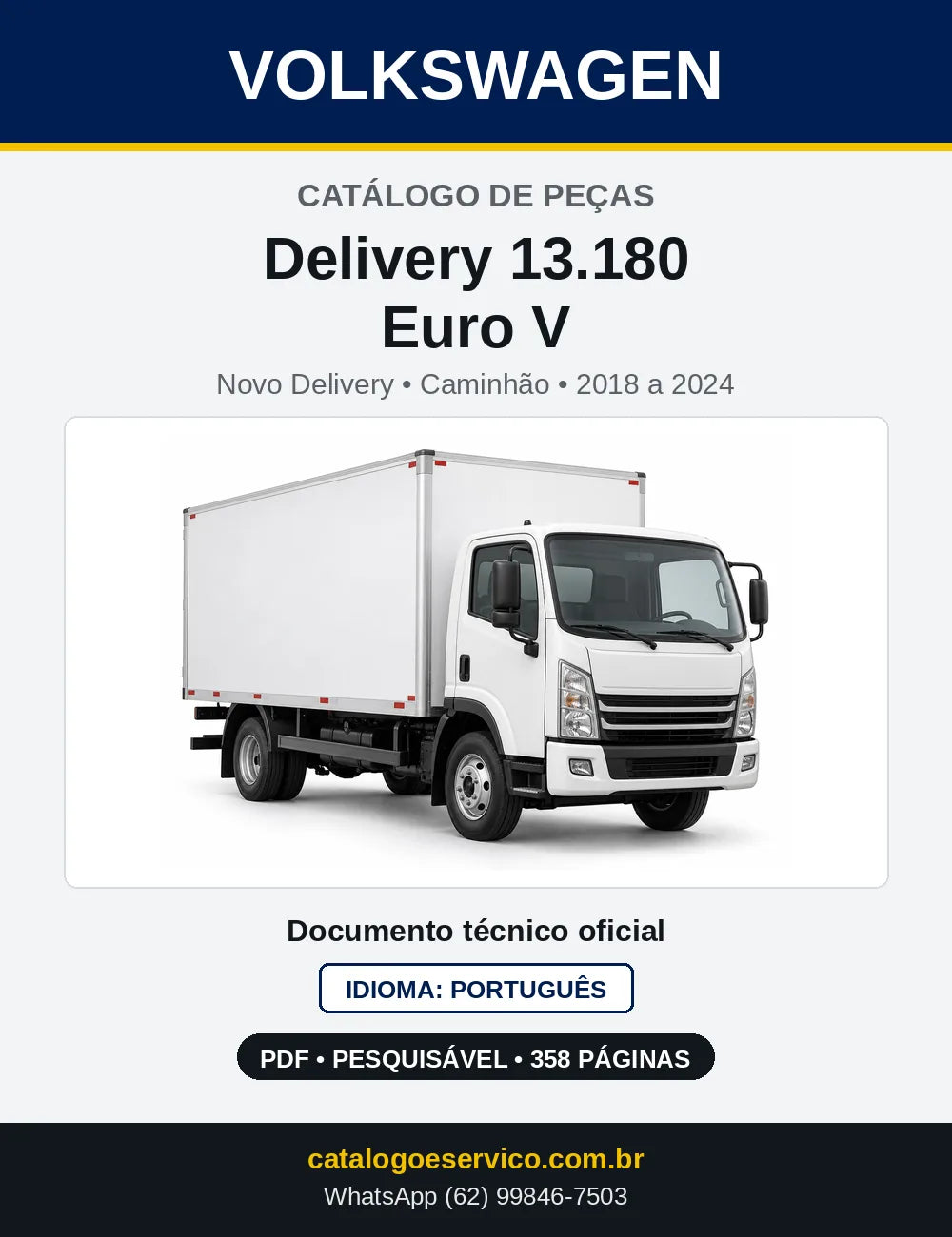 Catálogo de Peças VW Delivery 13.180 Euro V (Novo Delivery) (2018 a 2024) — capa