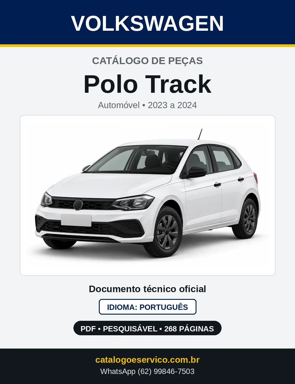 Catálogo de Peças VW Polo Track (2023 a 2024) — capa