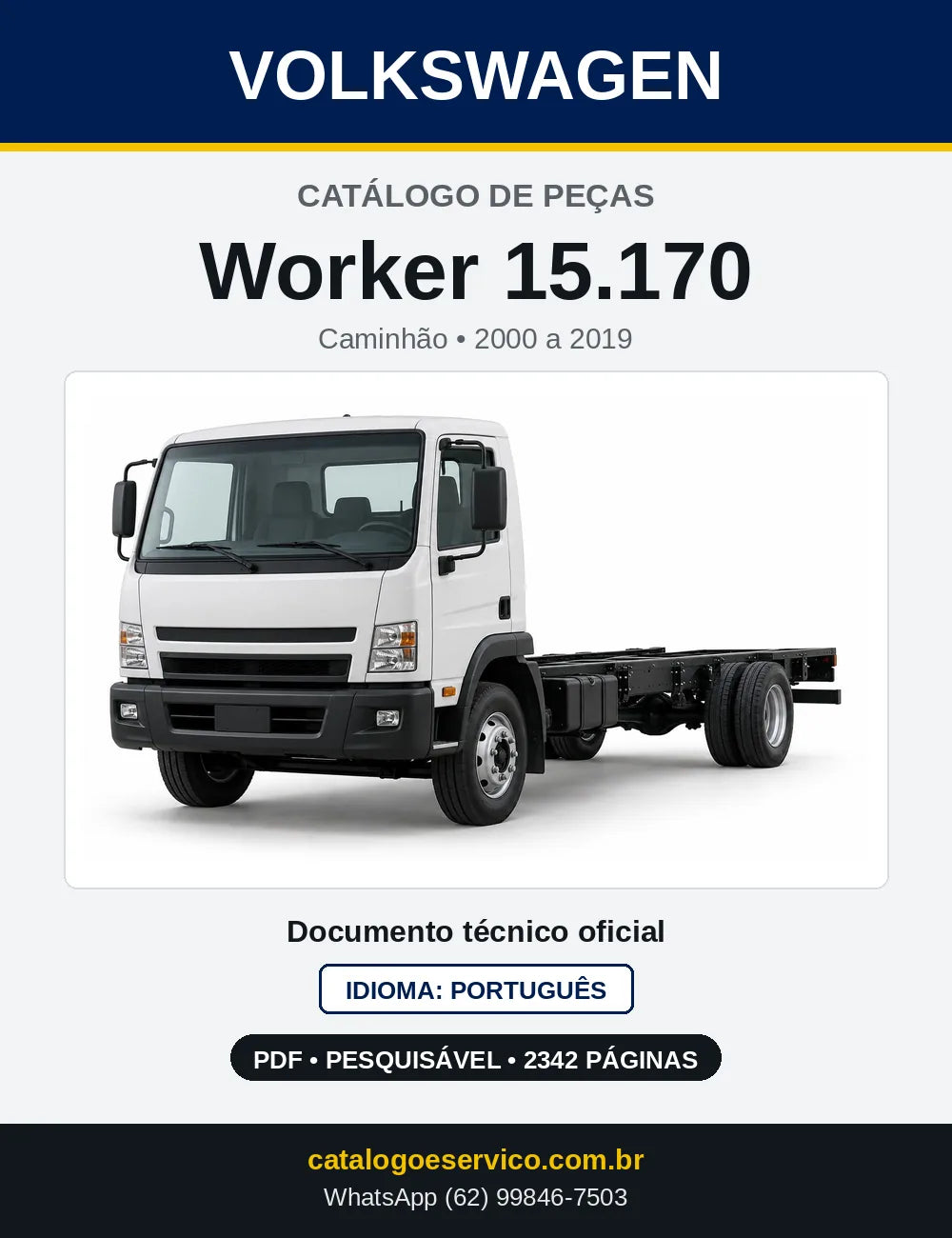 Catálogo de Peças VW Worker 15.170 (2000 a 2019) — capa