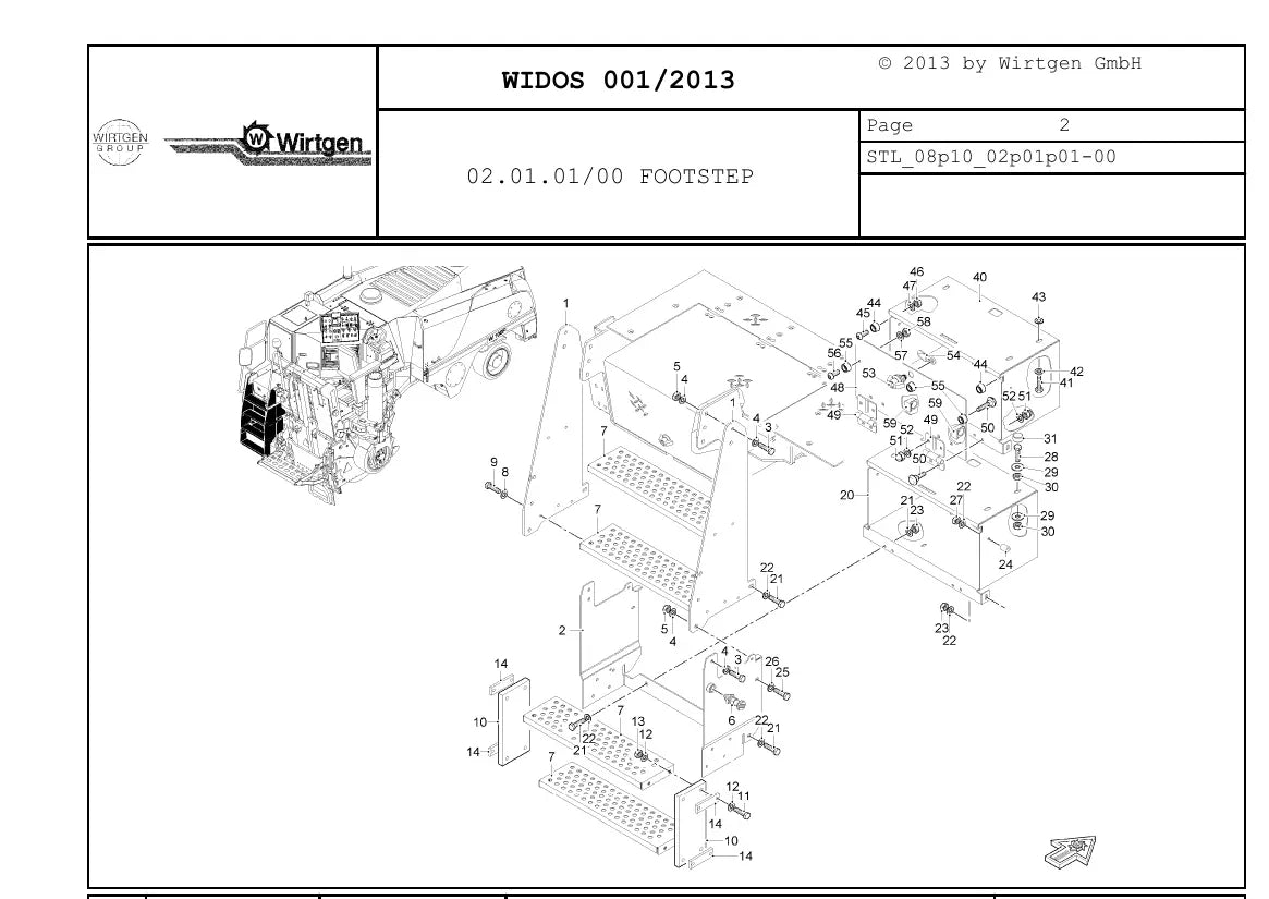 Catálogo de Peças WIRTGEN W 100 F / W 120 F / W 130 F — vista interna 4