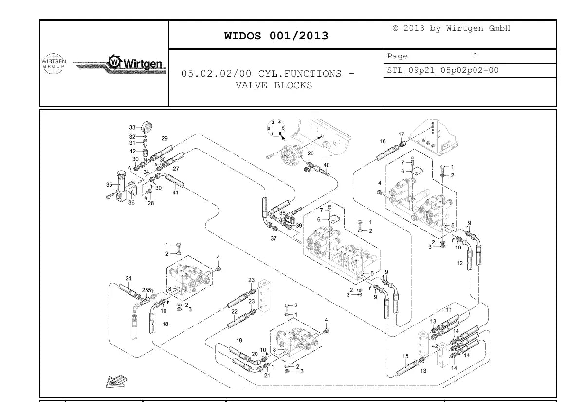 Catálogo de Peças WIRTGEN W 2100 — vista interna 4