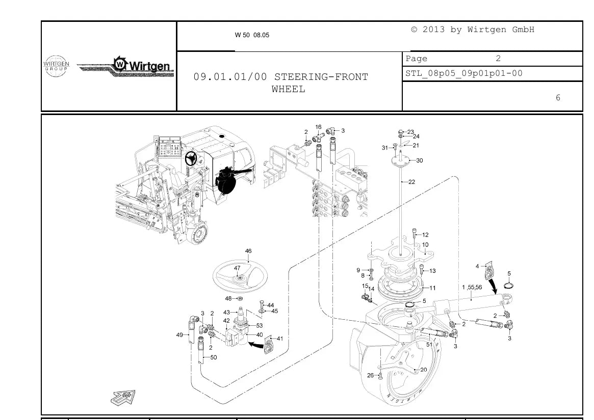 Catálogo de Peças WIRTGEN W 50 — vista interna 4