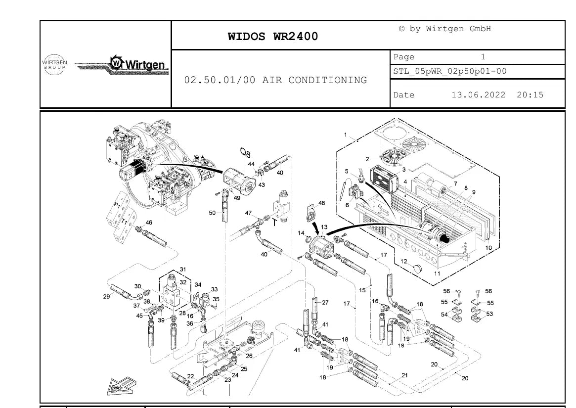 Catálogo de Peças WIRTGEN WR 2400 — vista interna 2