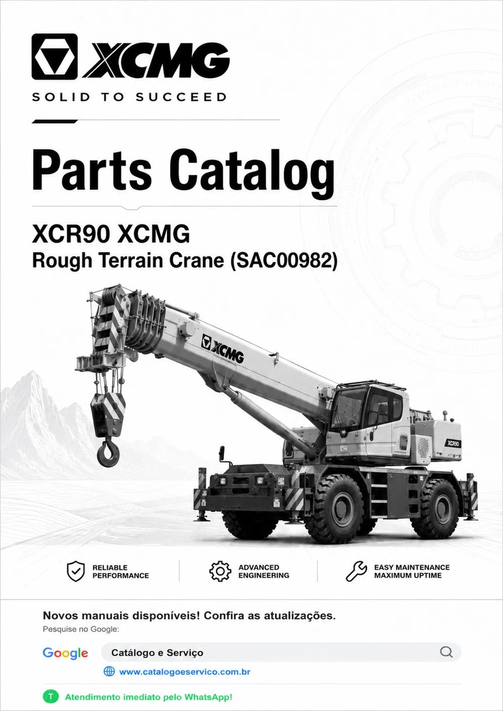 Catálogo de Peças XDA45U XCMG Caminhão Articulado