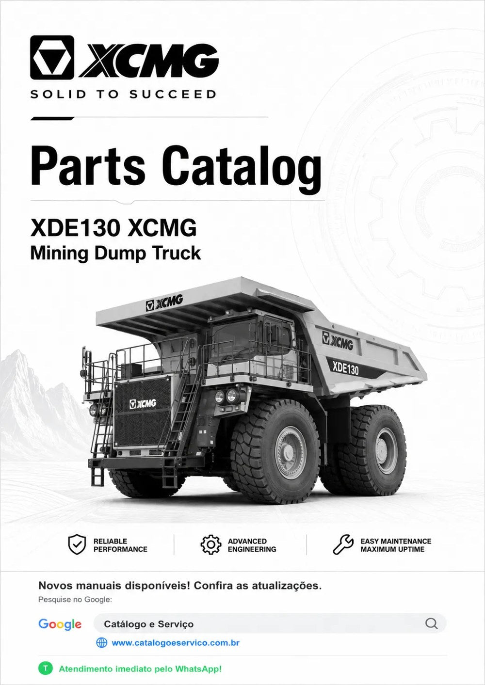 Catálogo de Peças XCMG XDE130