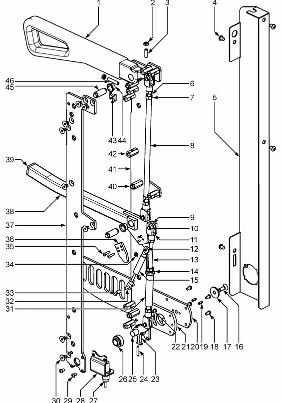 Catálogo de Peças Yale MO20 MO25 MO50T E857 — página interna 4
