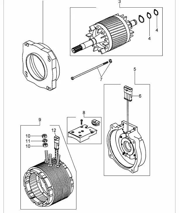 Catálogo de Peças Yale MPE080F MPE060F B890 B896 — página interna 1
