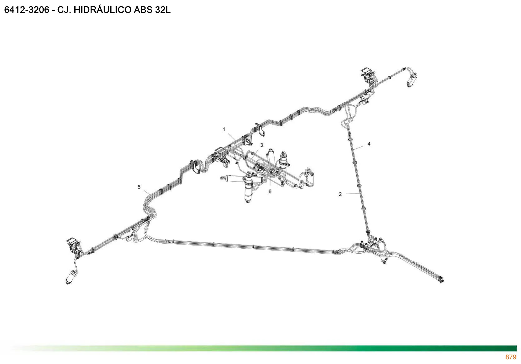 Vista explodida de conjunto do Catálogo de Peças Stara Absoluta