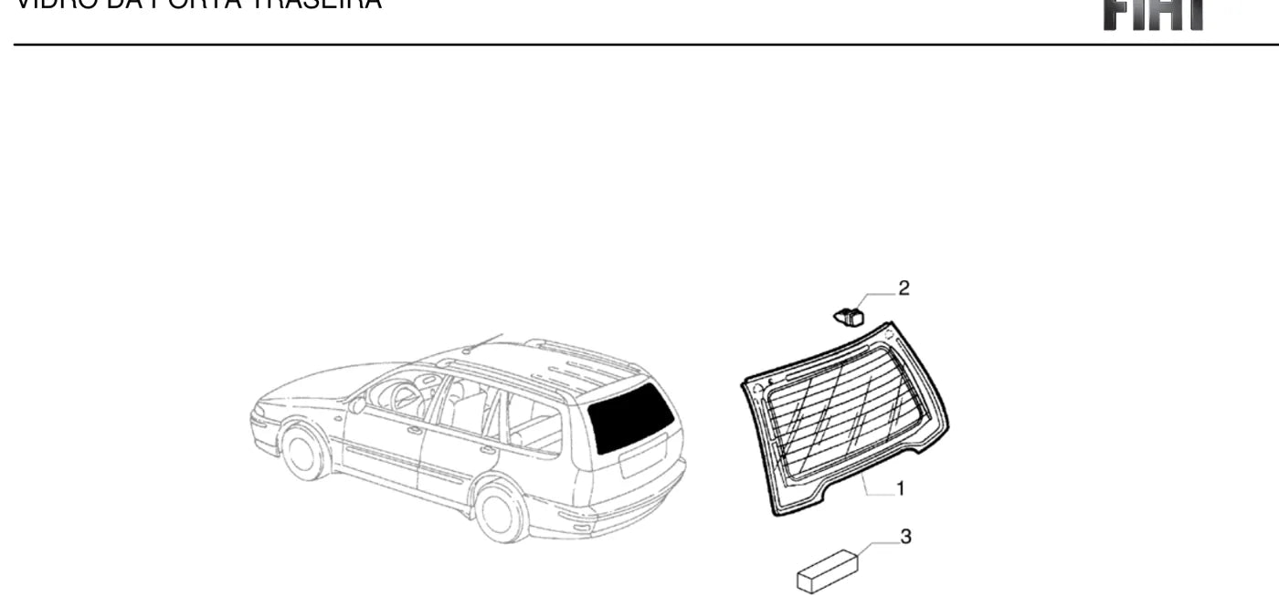 Conjunto ilustrado com números de peça originais Fiat — Fiat Marea Weekend 2.4 MPI 20V (2001-2003)