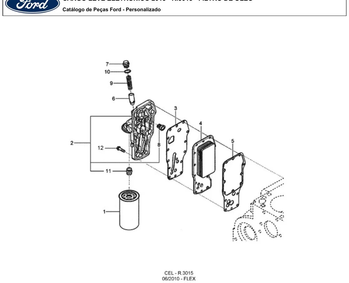Catálogo de Peças Ford Cargo 1119 — vista explodida 2