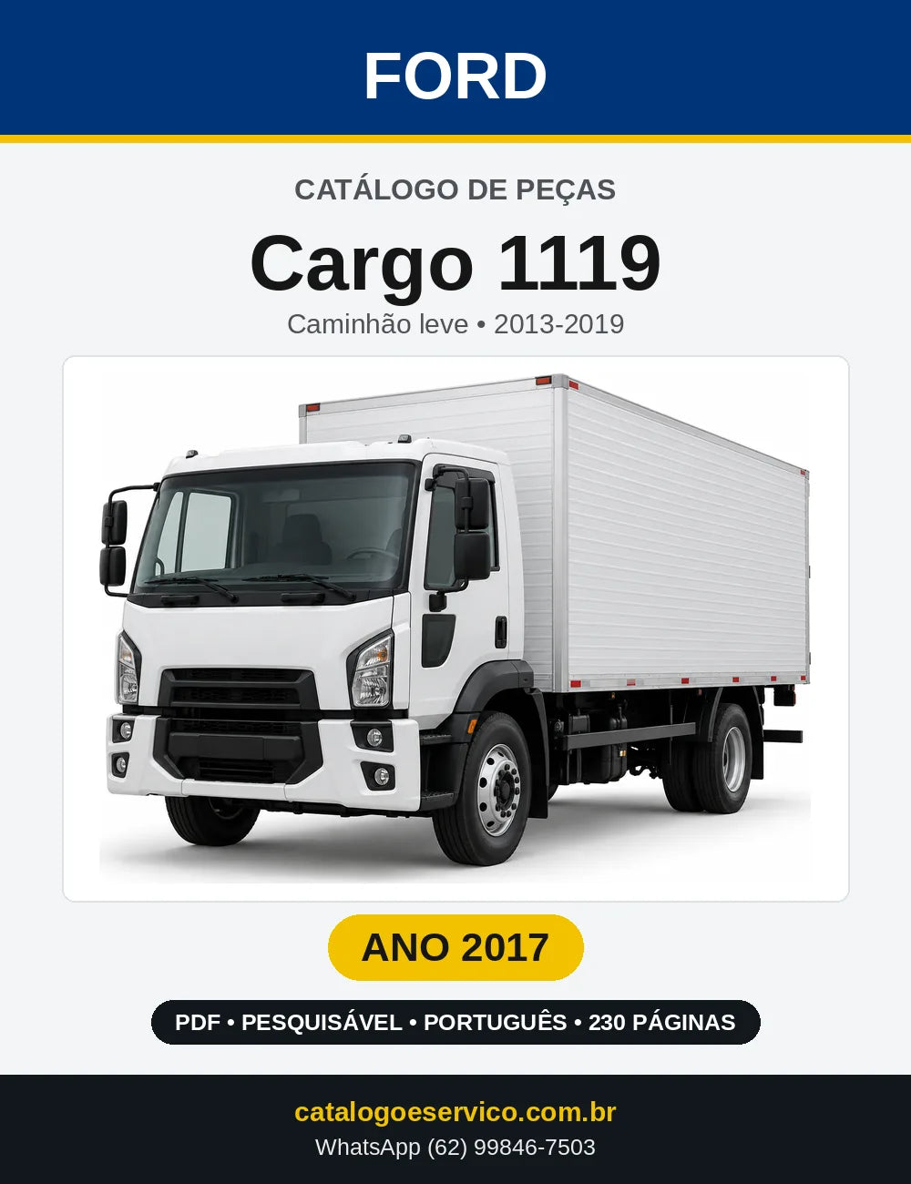 Catálogo de Peças Ford Cargo 1119 2017 — 230 páginas