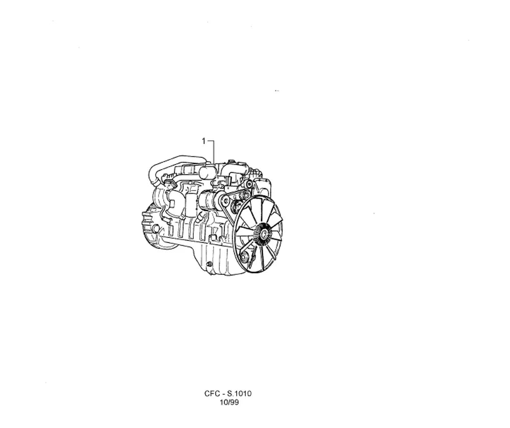 Catálogo de Peças Ford Cargo 1317 — vista explodida 1