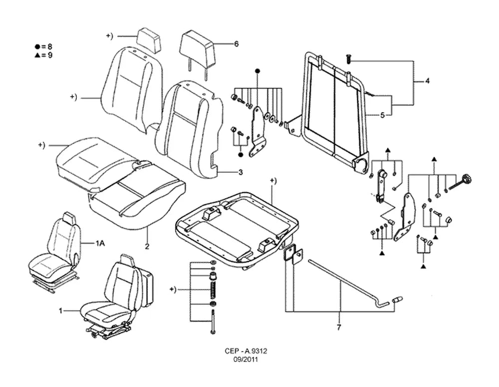 Catálogo de Peças Ford Cargo 1317E 4x2 — vista explodida 4