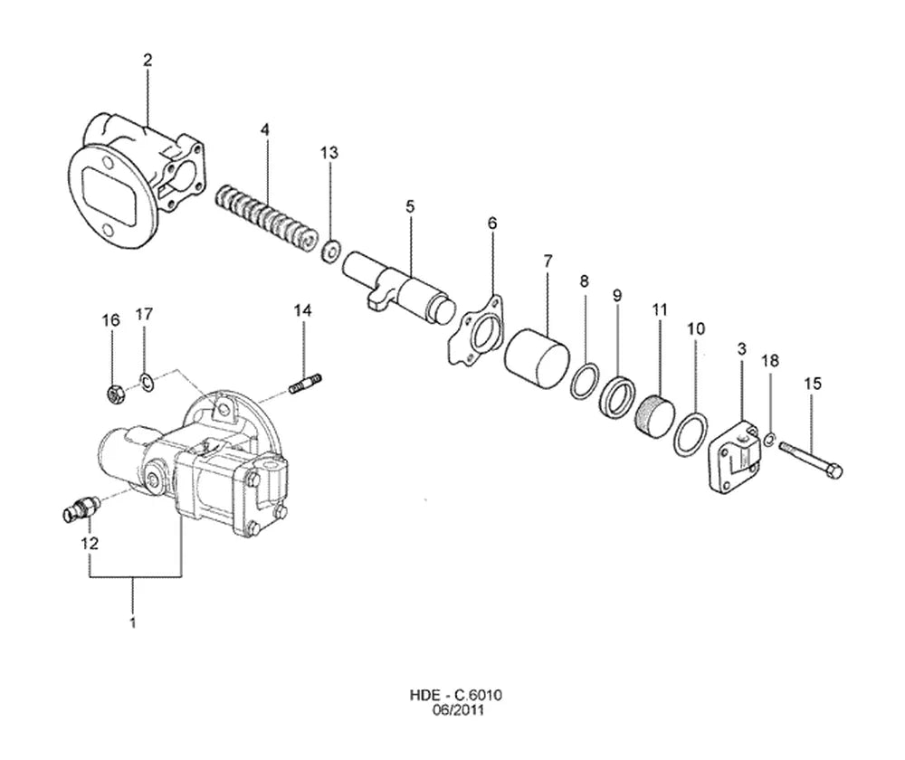 Catálogo de Peças Ford Cargo 1722 4x2 — vista explodida 2