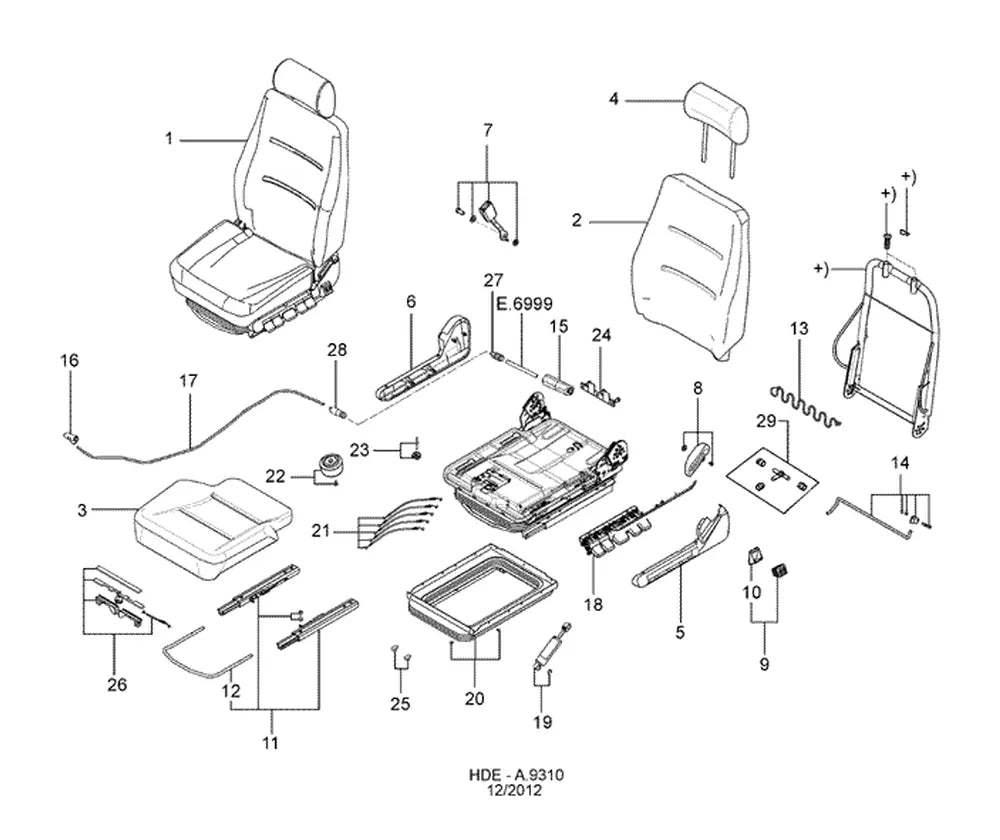 Catálogo de Peças Ford Cargo 1722 4x2 — vista explodida 3