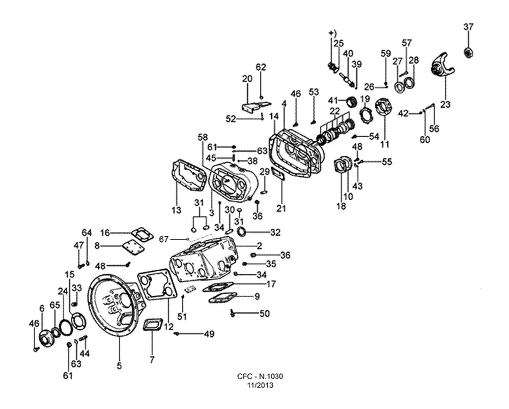 Catálogo de Peças Ford Cargo 2422 e 2622 — vista explodida 2