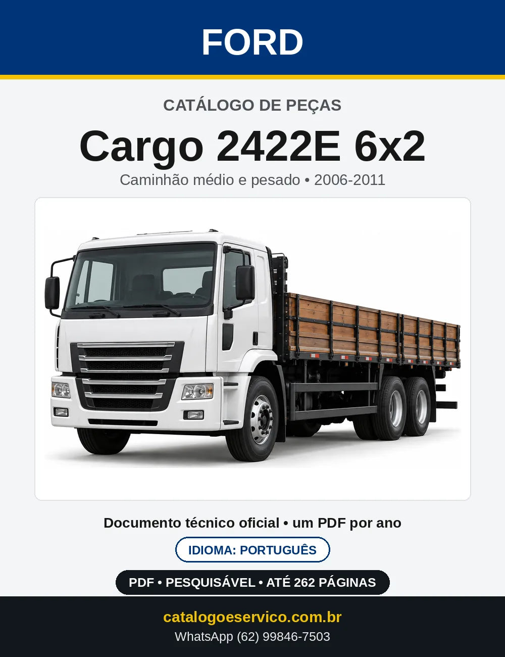 Catálogo de Peças Ford Cargo 2422E 6x2 2006-2011 — capa