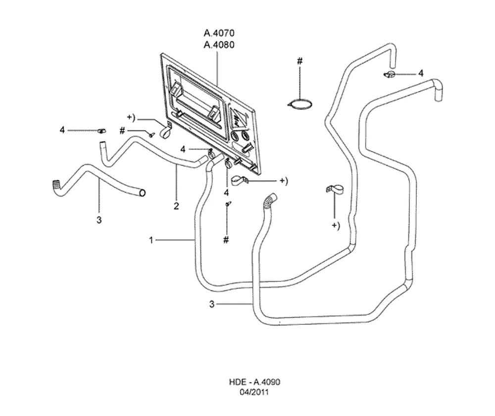 Catálogo de Peças Ford Cargo 2428 6x2 — vista explodida 4