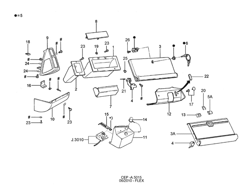 Catálogo de Peças Ford Cargo 2428E 6x2 — vista explodida 4