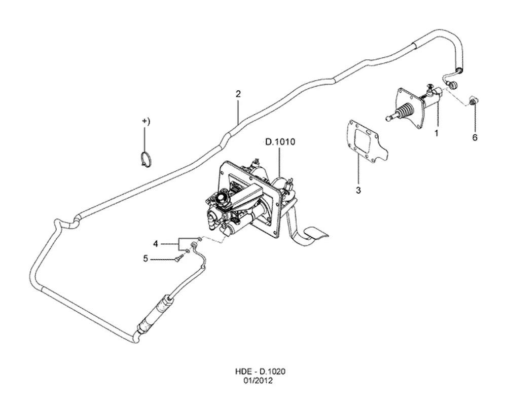 Catálogo de Peças Ford Cargo 2429 6x2 — vista explodida 2