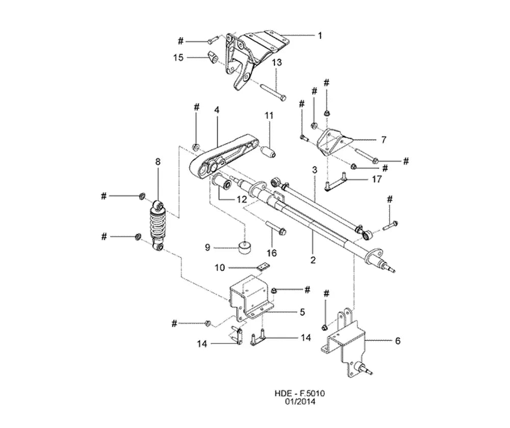 Catálogo de Peças Ford Cargo 2429 6x2 — vista explodida 3