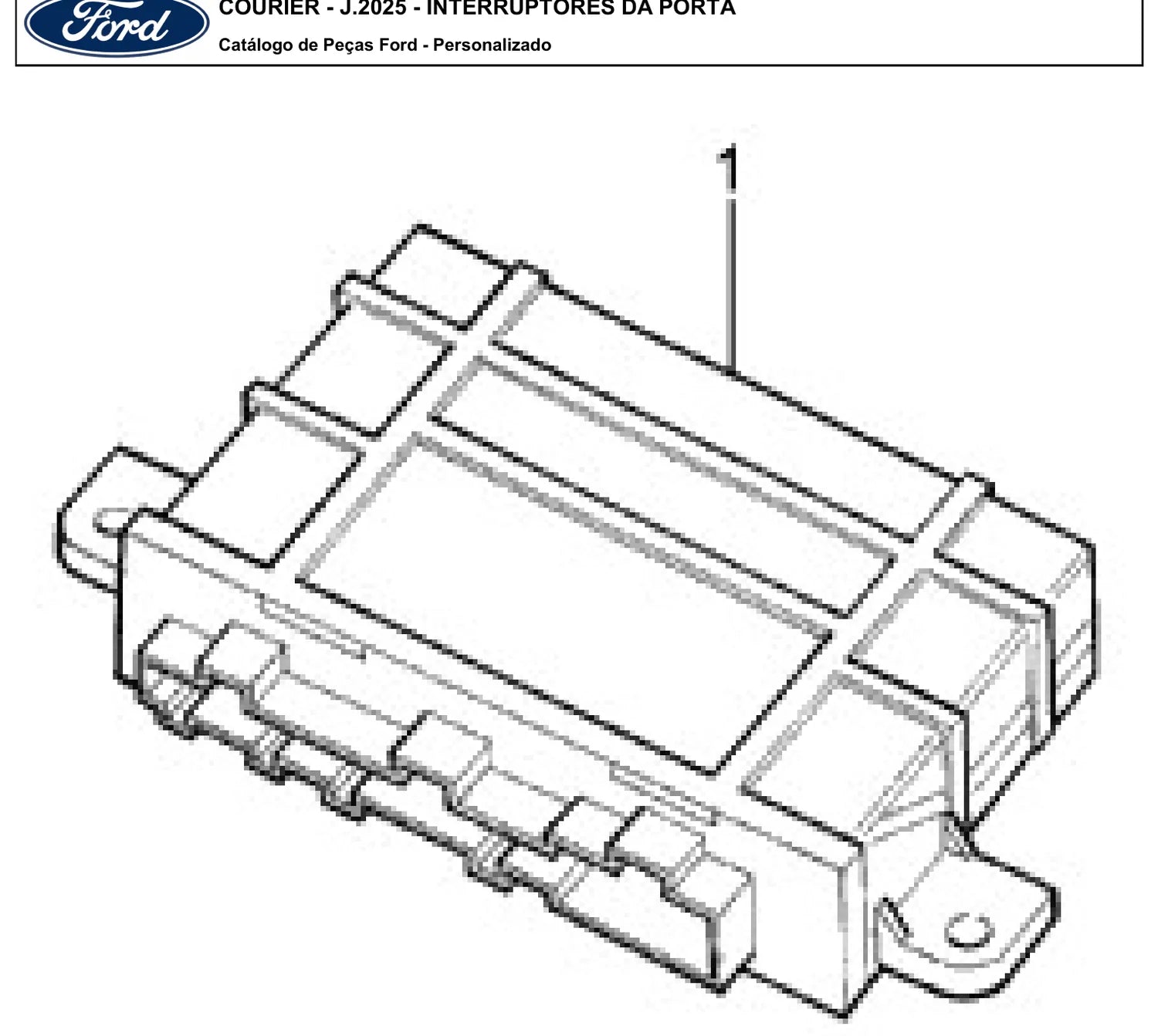 Catálogo de Peças Ford Courier 1.3, 1.4 e 1.6 (1997-2013) — vista explodida 2 (pág. 279 do PDF)