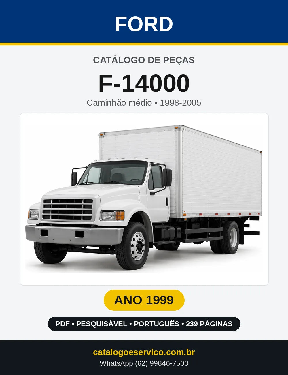 Catálogo de Peças Ford F-14000 1999 — 239 páginas