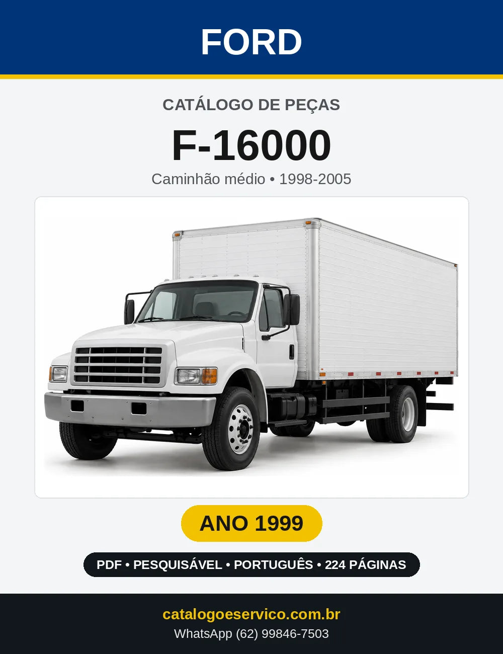 Catálogo de Peças Ford F-16000 1999 — 224 páginas