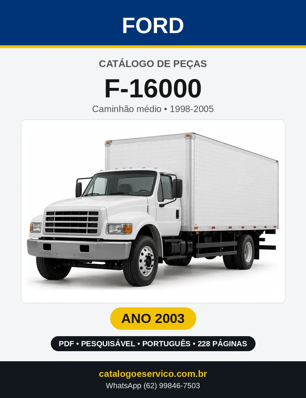 Catálogo de Peças Ford F-16000 2003 — 228 páginas