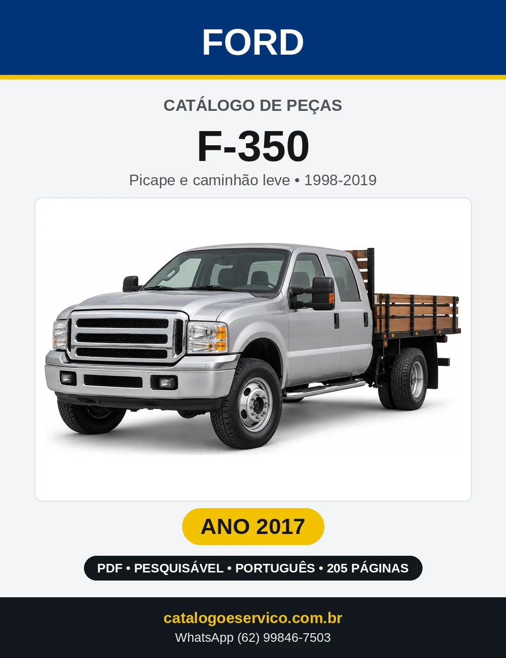 Catálogo de Peças Ford F-350 2017 — 205 páginas