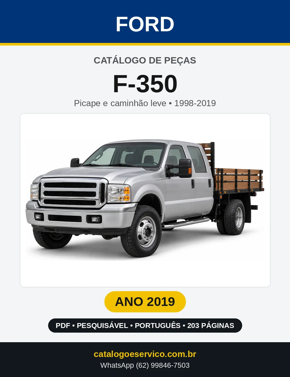 Catálogo de Peças Ford F-350 2019 — 203 páginas