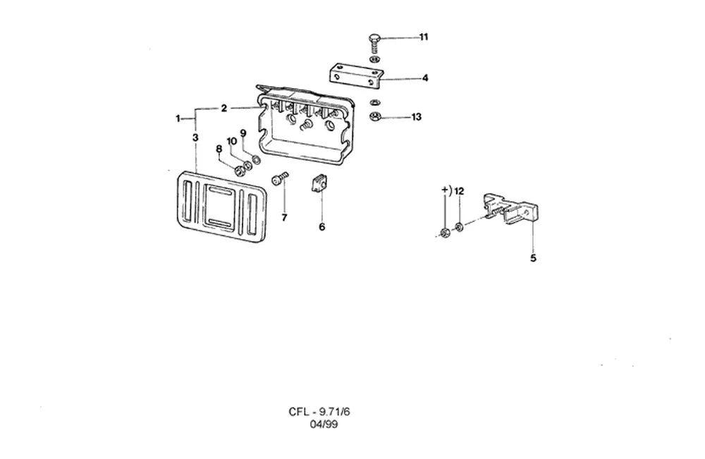 Catálogo de Peças Ford F-1000 — vista explodida 1