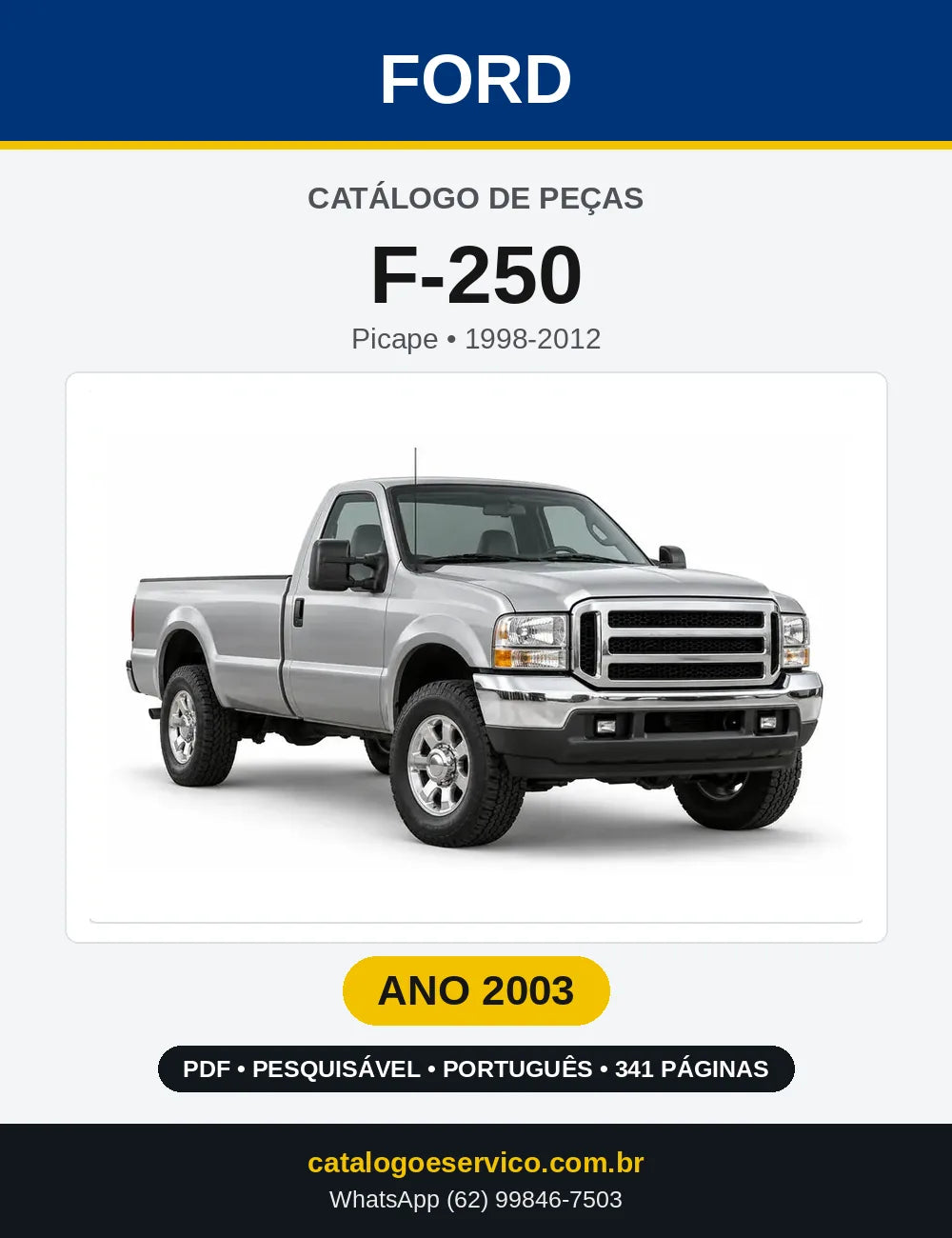 Catálogo de Peças Ford F-250 2003 — 341 páginas