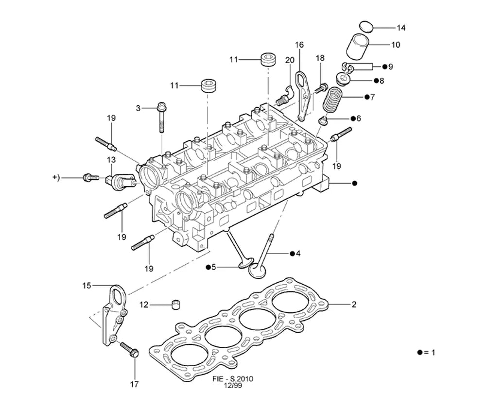 Catálogo de Peças Ford Fiesta — vista explodida 1
