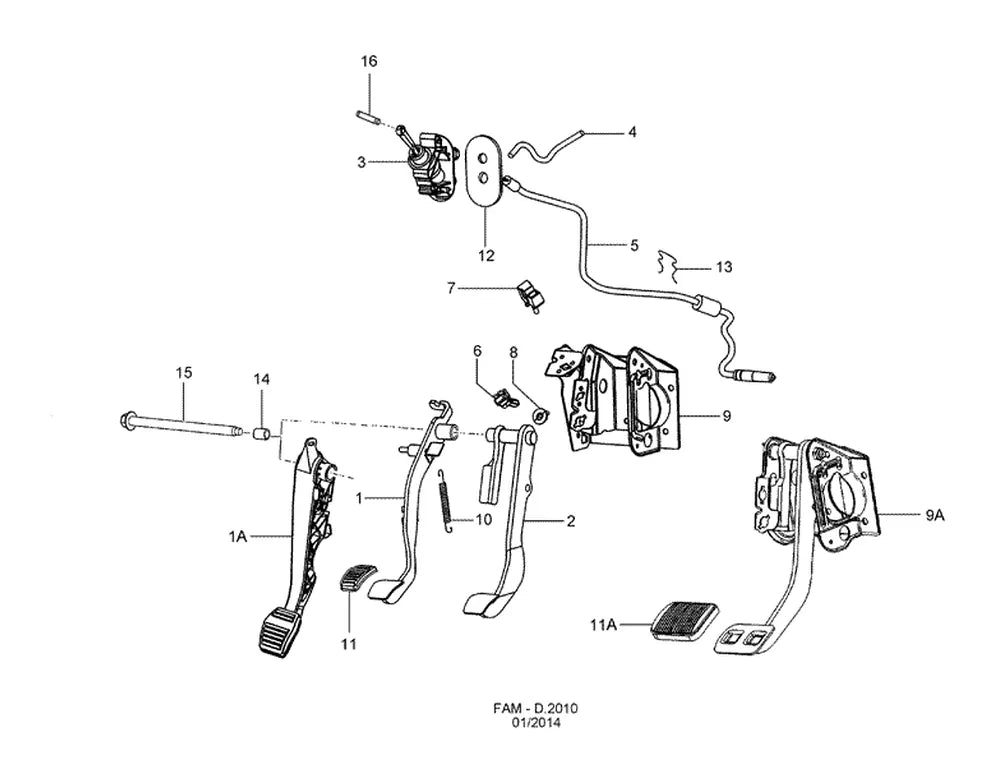 Catálogo de Peças Ford Fiesta Rocam — vista explodida 2