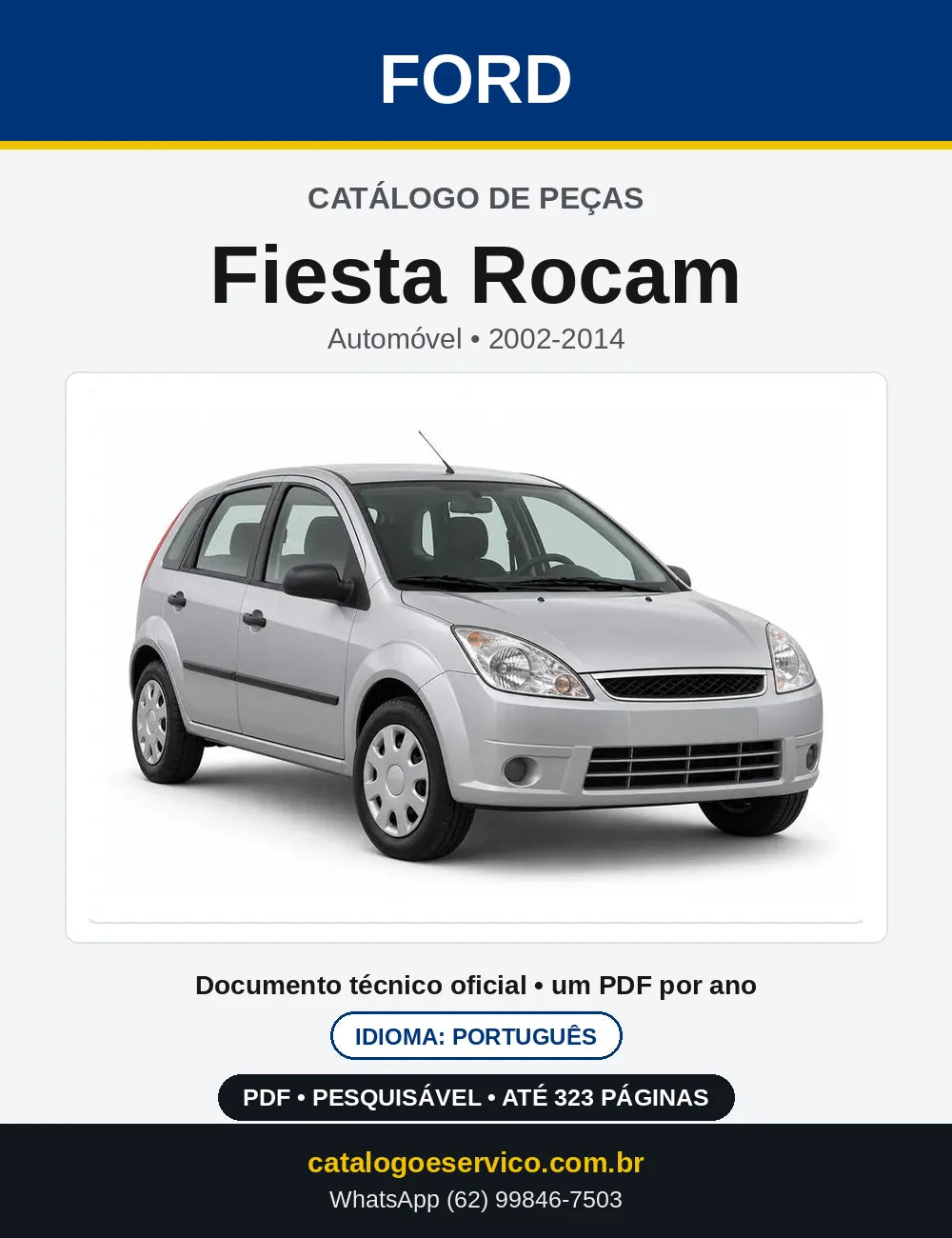 Catálogo de Peças Ford Fiesta Rocam 2002-2014 — capa