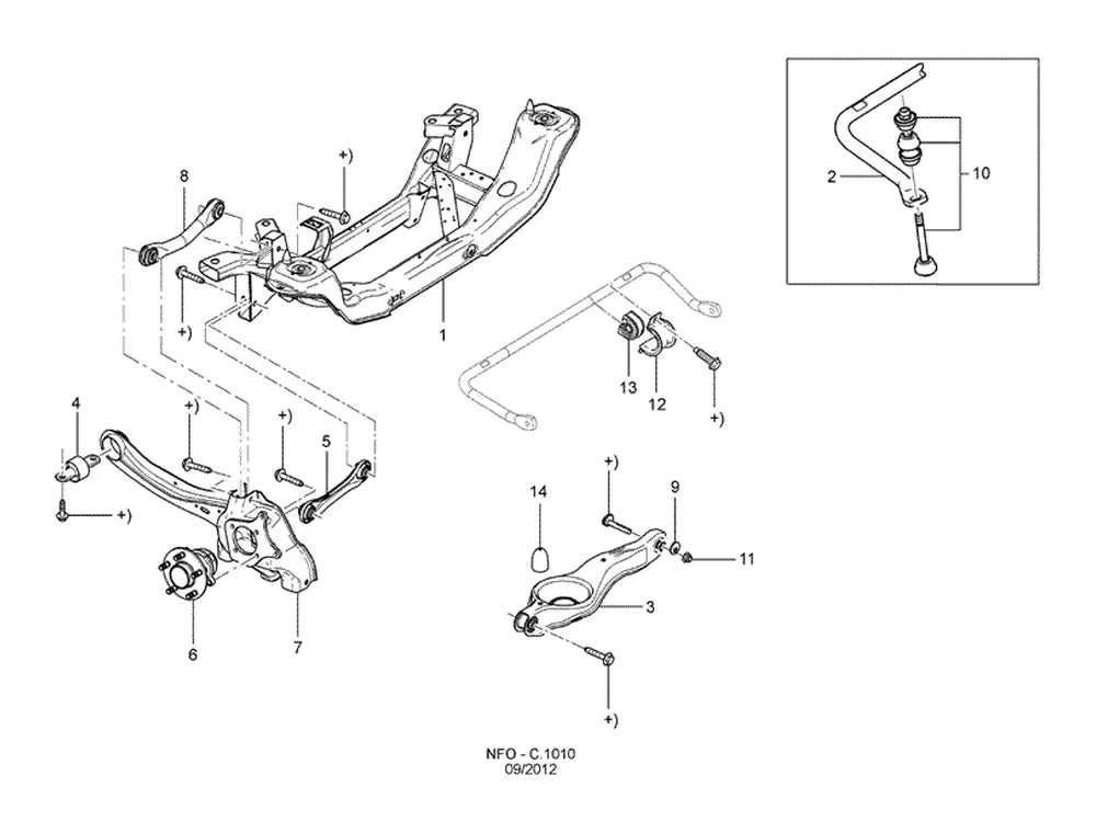 Catálogo de Peças Ford Focus — vista explodida 2