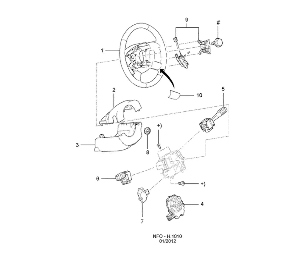 Catálogo de Peças Ford Focus — vista explodida 3