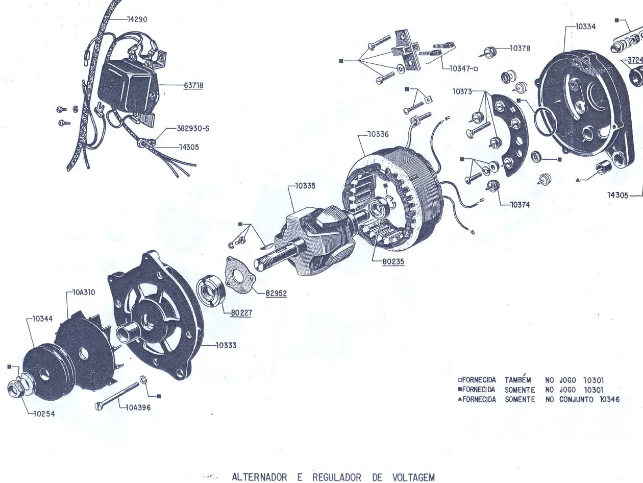 Catálogo de Peças Ford Maverick 1974/1975 (Cupê, Sedan e GT) — vista explodida 3 (pág. 119 do PDF)