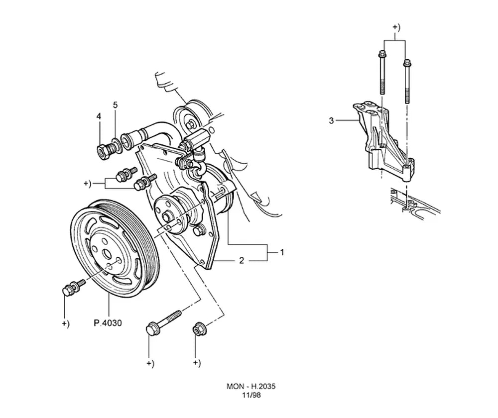 Catálogo de Peças Ford Mondeo — vista explodida 3