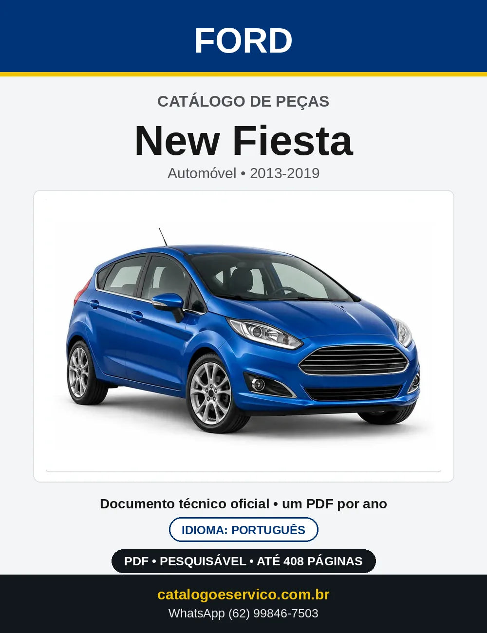 Catálogo de Peças Ford New Fiesta 2013-2019 — capa