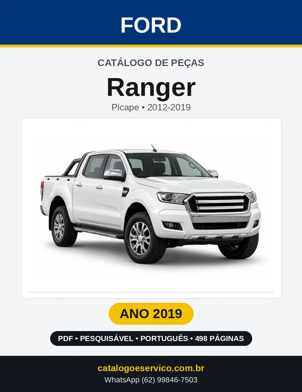 Catálogo de Peças Ford Ranger 2019 — 498 páginas