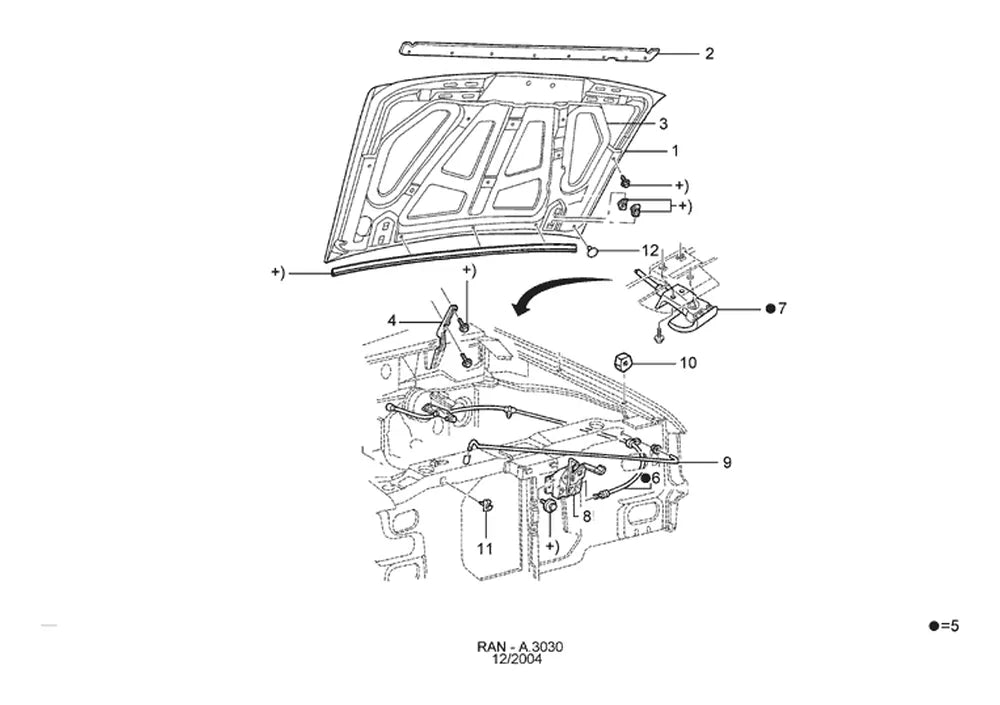 Catálogo de Peças Ford Ranger — vista explodida 4