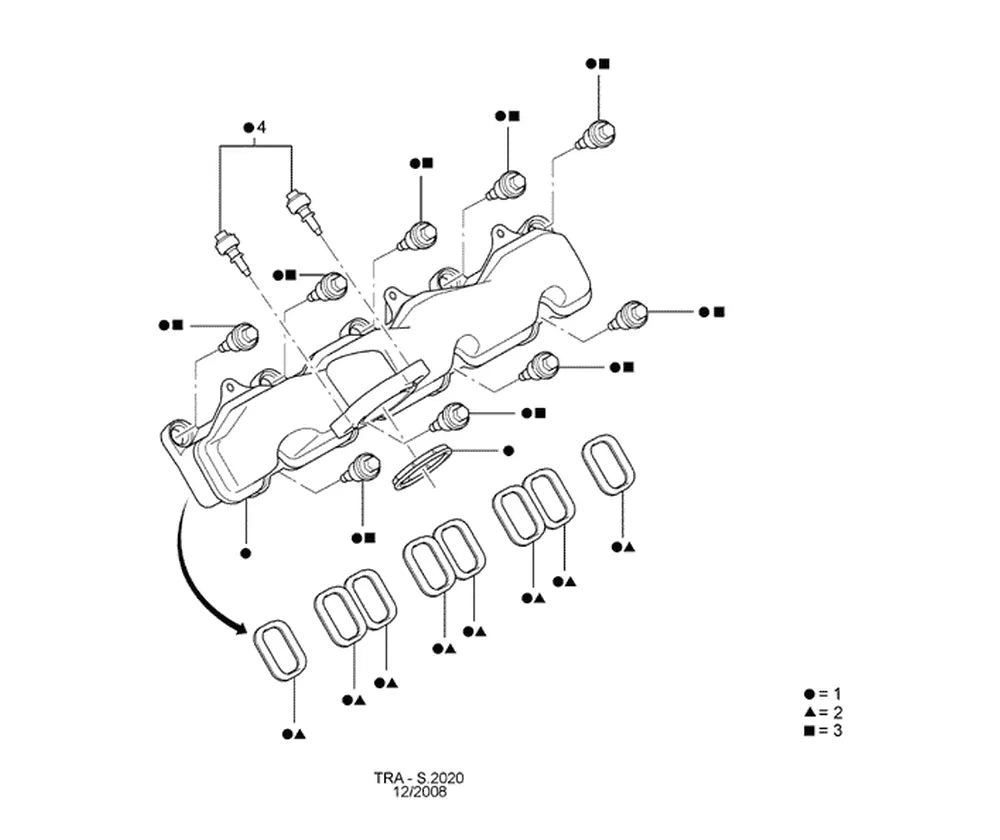 Catálogo de Peças Ford Transit — vista explodida 1